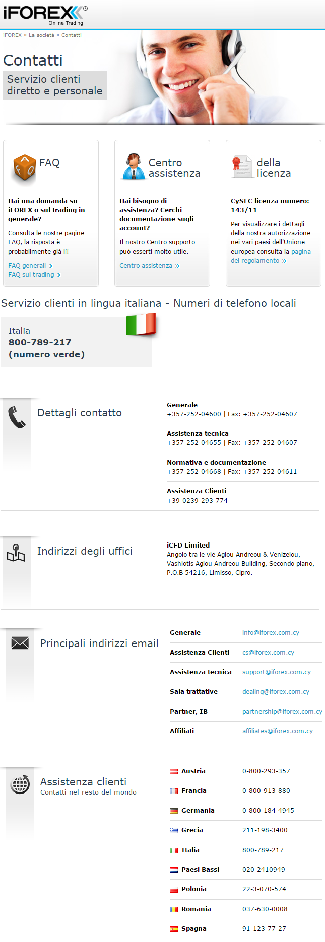 iForex-assistenza-clienti