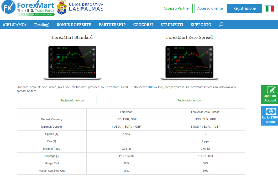 forexmart-confronto-conto