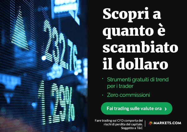 Markets.com: trading sul dollaro 