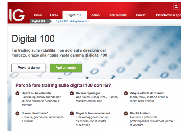 IG -opzioni binaire