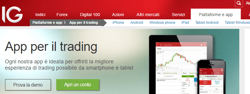 IG -piattaforma mobile