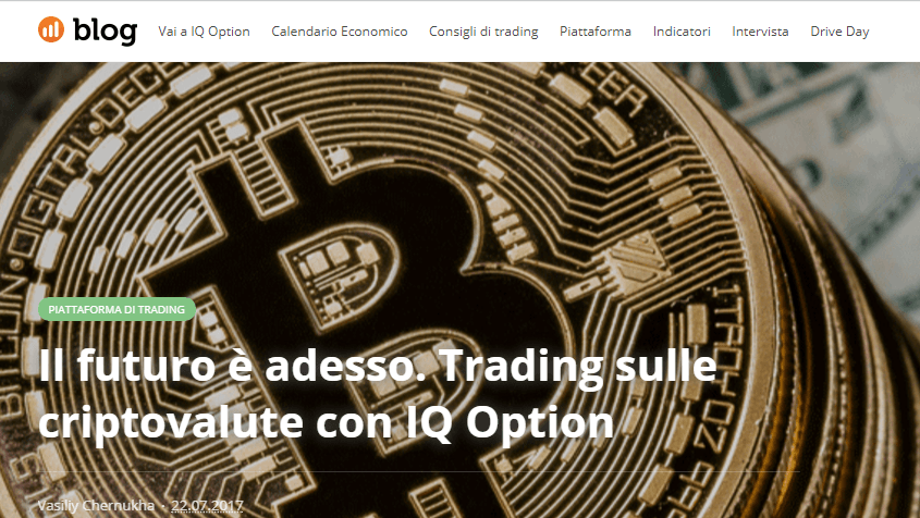 IQ Option trading bitcoin