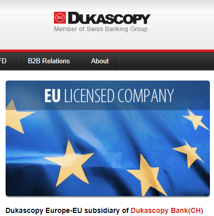 dukascopy regolamentazione