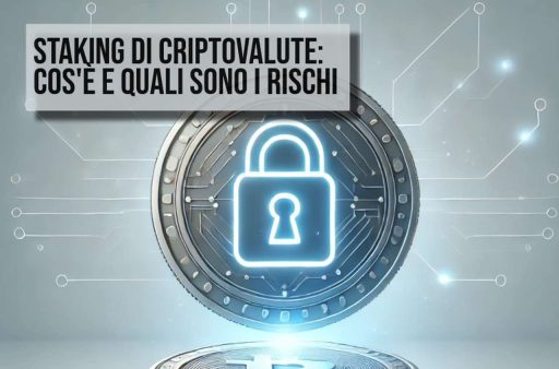 Una moneta con un lucchetto luminoso al centro su sfondo grigio perla