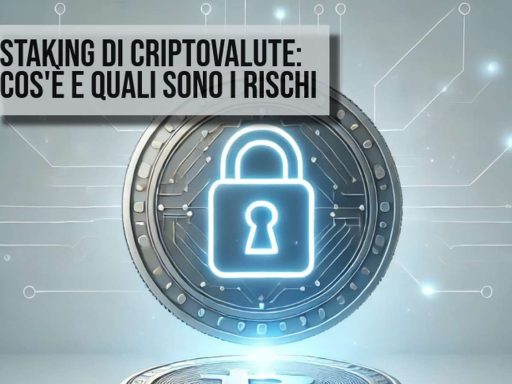 Una moneta con un lucchetto luminoso al centro su sfondo grigio perla
